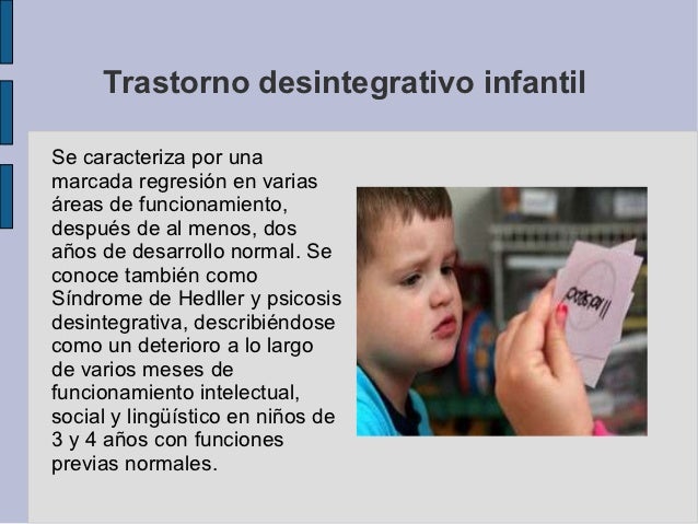 trastorno desintegrativo infantil